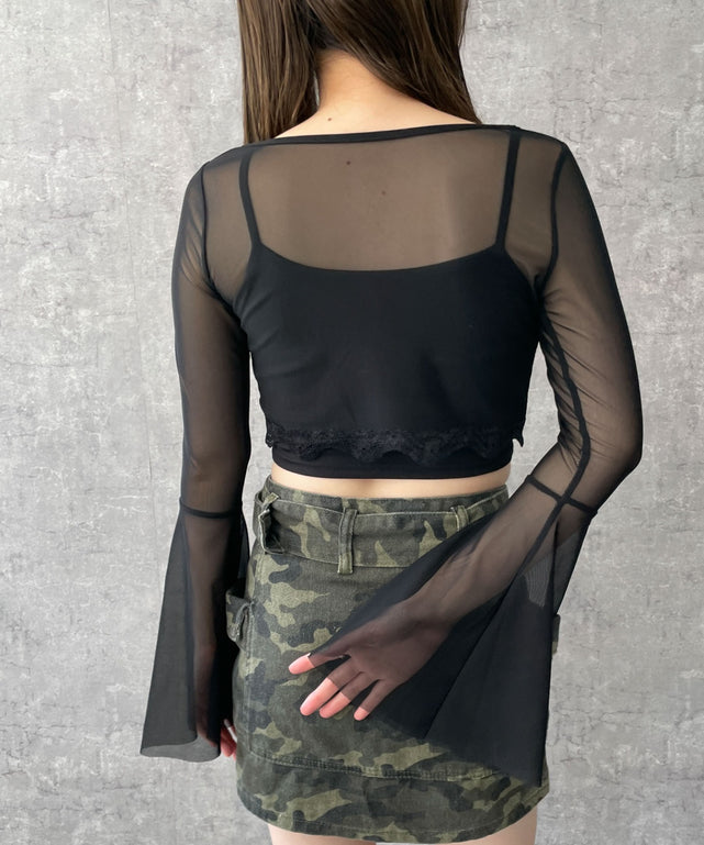 ブラック　モデル:155cm F着用