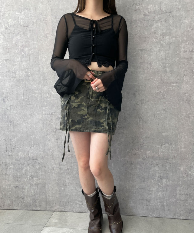 ブラック　モデル:155cm F着用