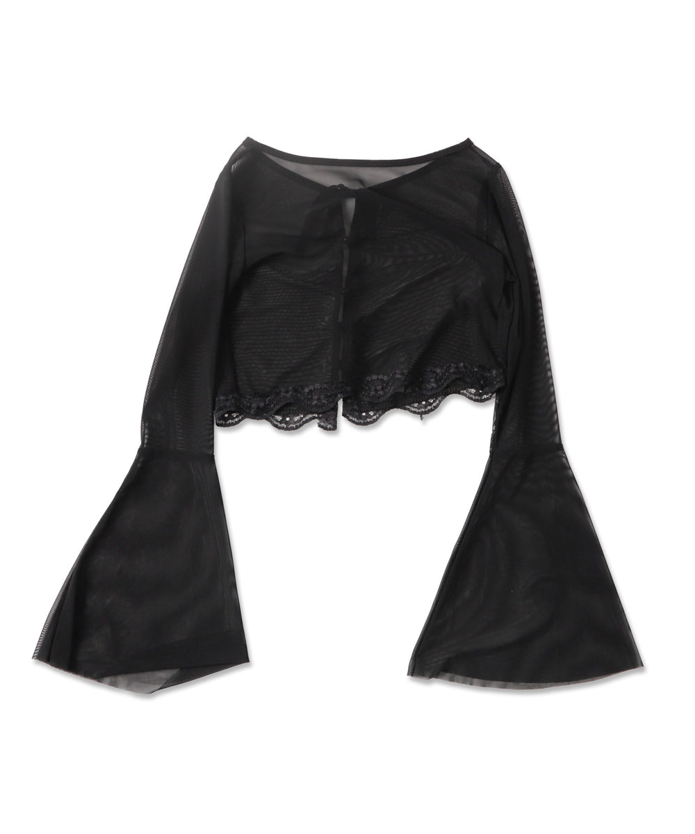 ウエストレースキャミセットボレロ