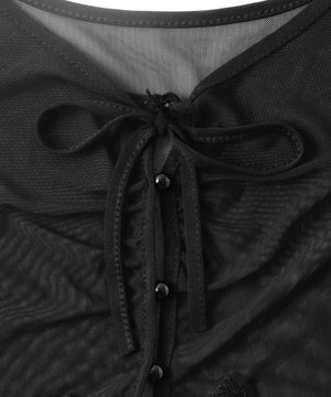 ウエストレースキャミセットボレロ