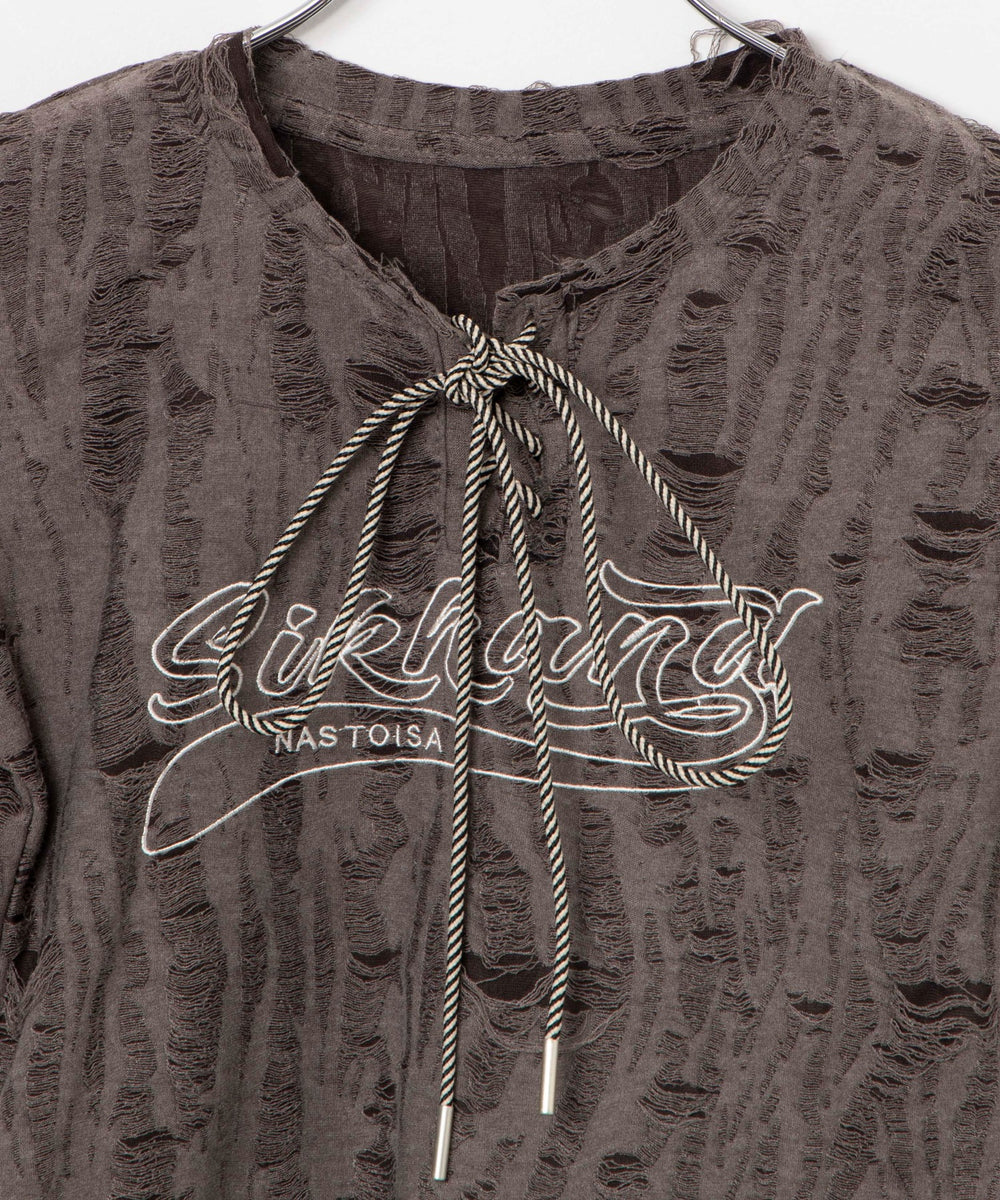 ヴィンテージフロントレースアップT