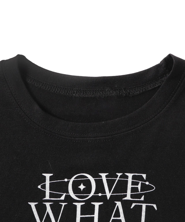 シンプルロゴクロップドT