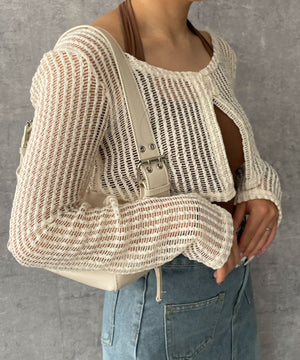 ホワイトアイボリー　モデル:155cm F着用