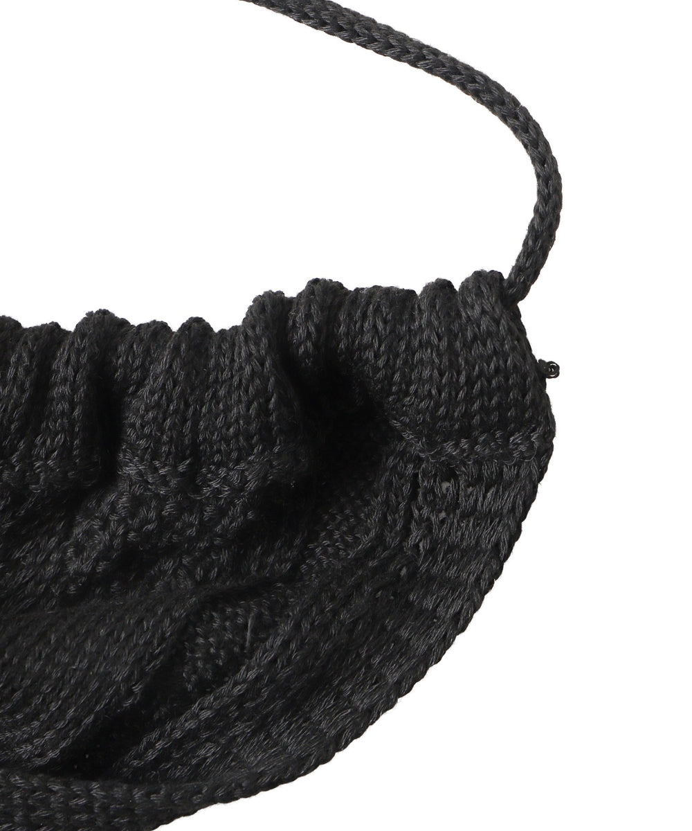 ホルターケーブルニットキャミ