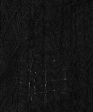 ホルターケーブルニットキャミ