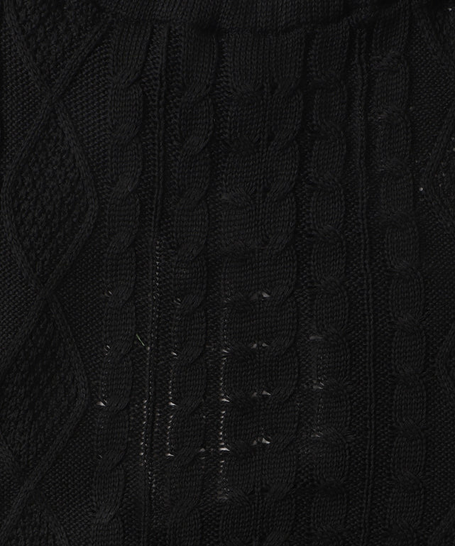 ホルターケーブルニットキャミ