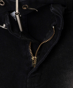 ベルト付きスタッズショートパンツ