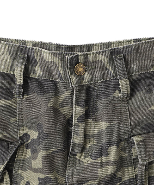 ベルト付きカーゴポケットミニスカパン