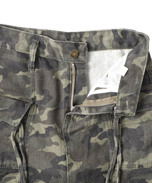 ベルト付きカーゴポケットミニスカパン