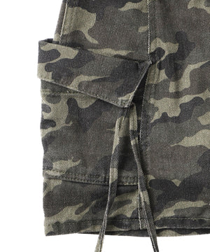 ベルト付きカーゴポケットミニスカパン