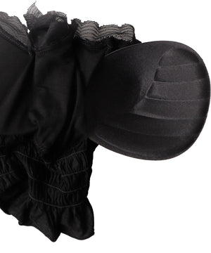 カップ付きシャーリングフリルキャミソール