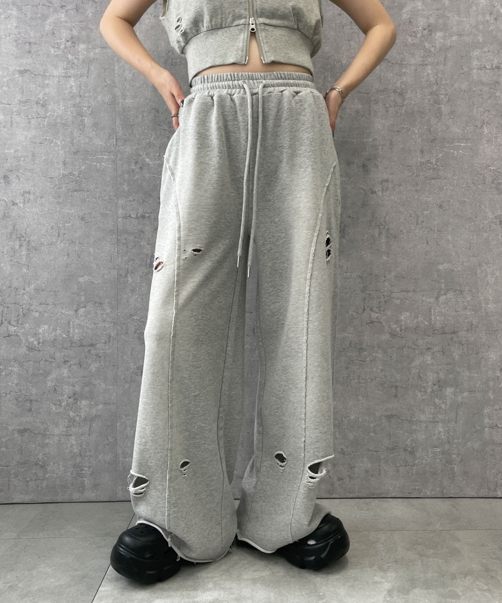 杢グレー　モデル:155cm F着用