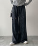 ヴィンテージウォッシュスウェットワイドパンツ/ブラックソノタ モデル:155cm F着用
