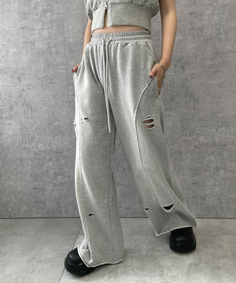 杢グレー　モデル:155cm F着用