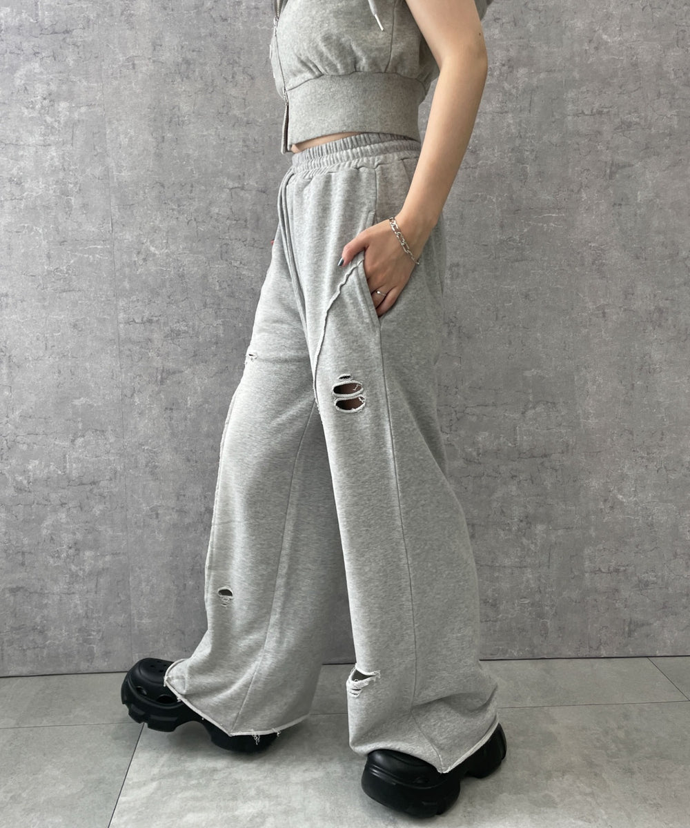 杢グレー　モデル:155cm F着用