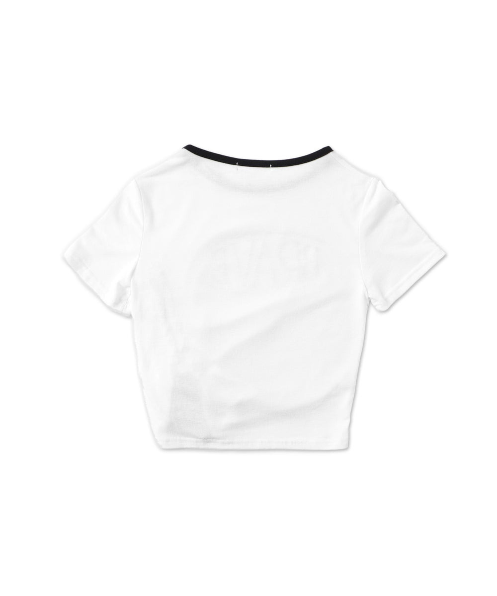 サイドギャザーバイカラーT