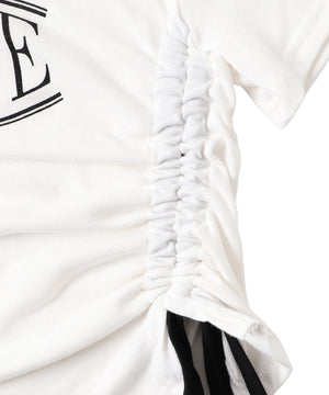 サイドギャザーバイカラーT