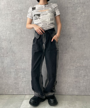 ホワイト 　モデル:155cm F着用