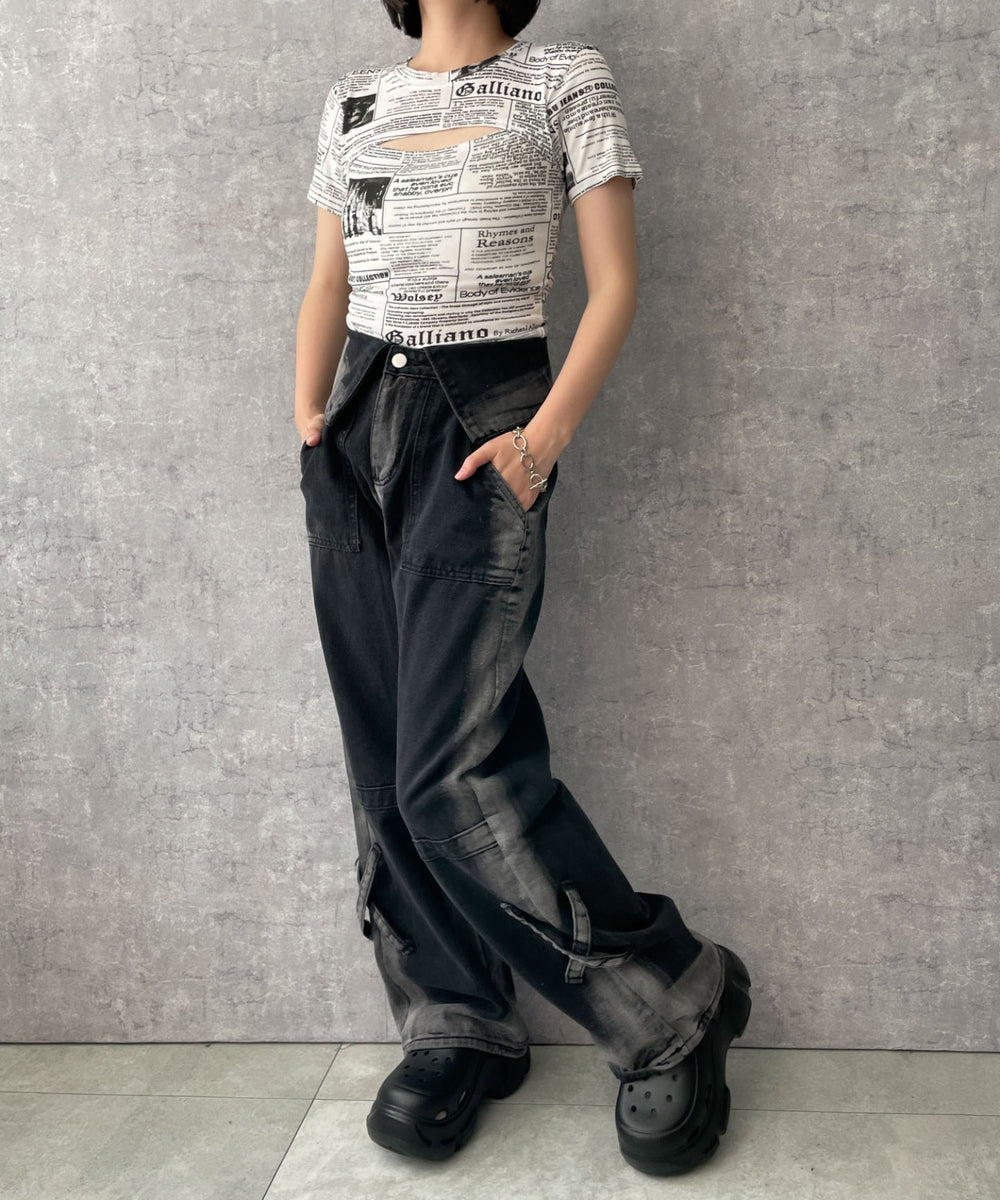 ホワイト 　モデル:155cm F着用