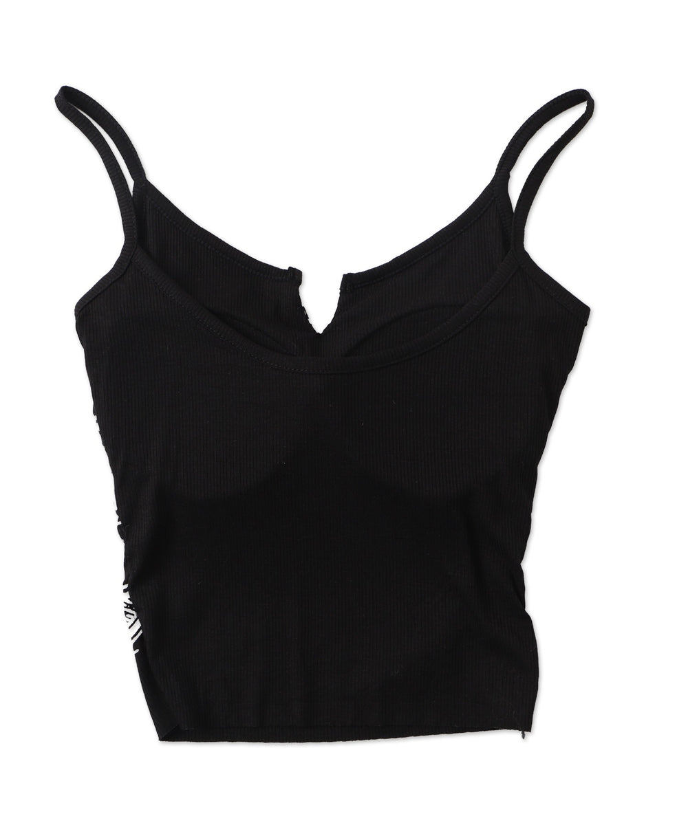 グラフィックリブキャミソール