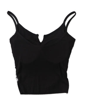 グラフィックリブキャミソール