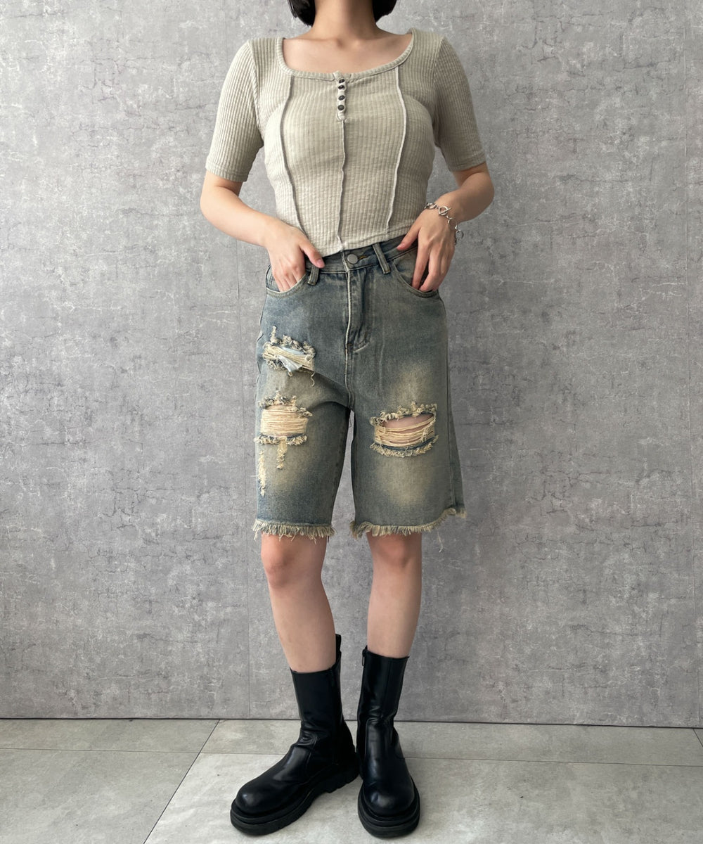 ベージュ　モデル:155cm F着用