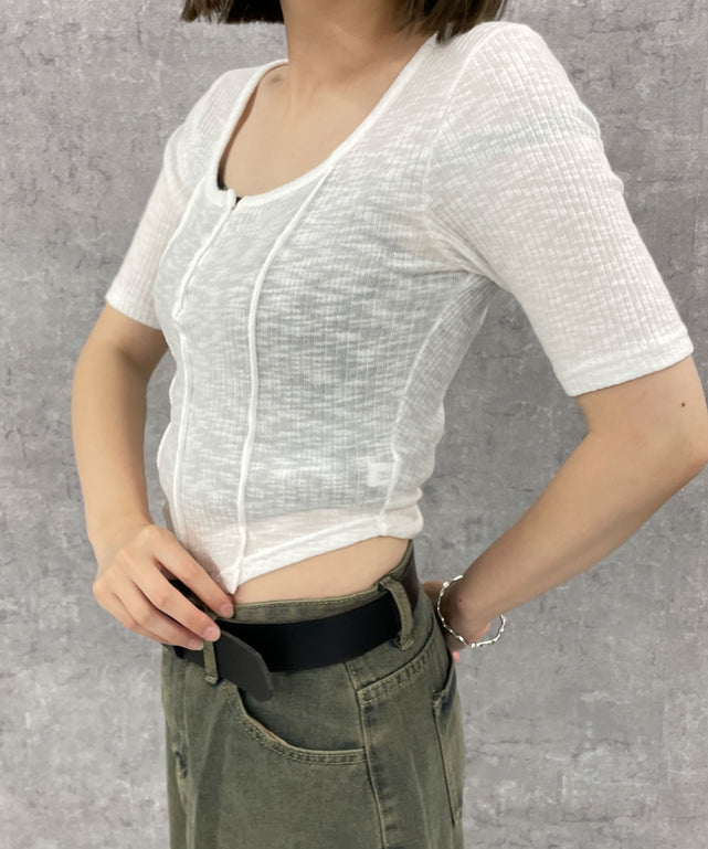 ホワイト　モデル:155cm F着用