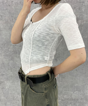 ホワイト　モデル:155cm F着用