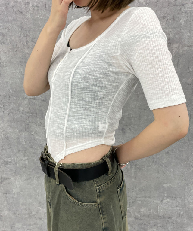 ホワイト　モデル:155cm F着用