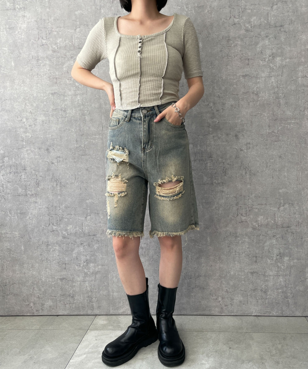 ベージュ　モデル:155cm F着用