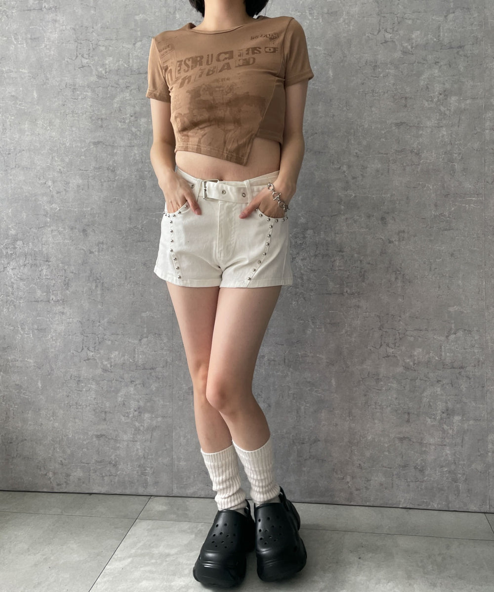 ブラウン　モデル:155cm F着用