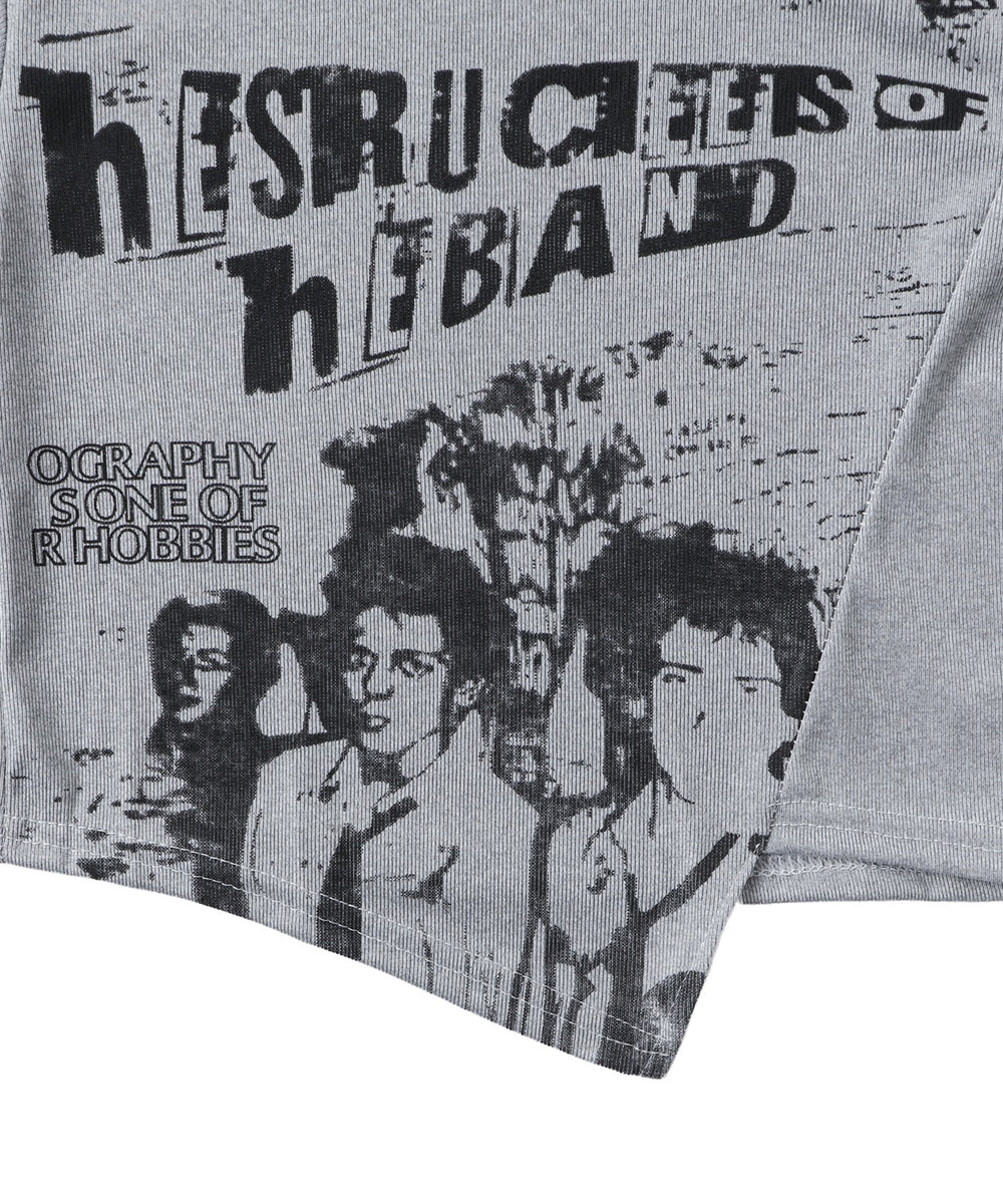 アシンメトリーグラフィックT