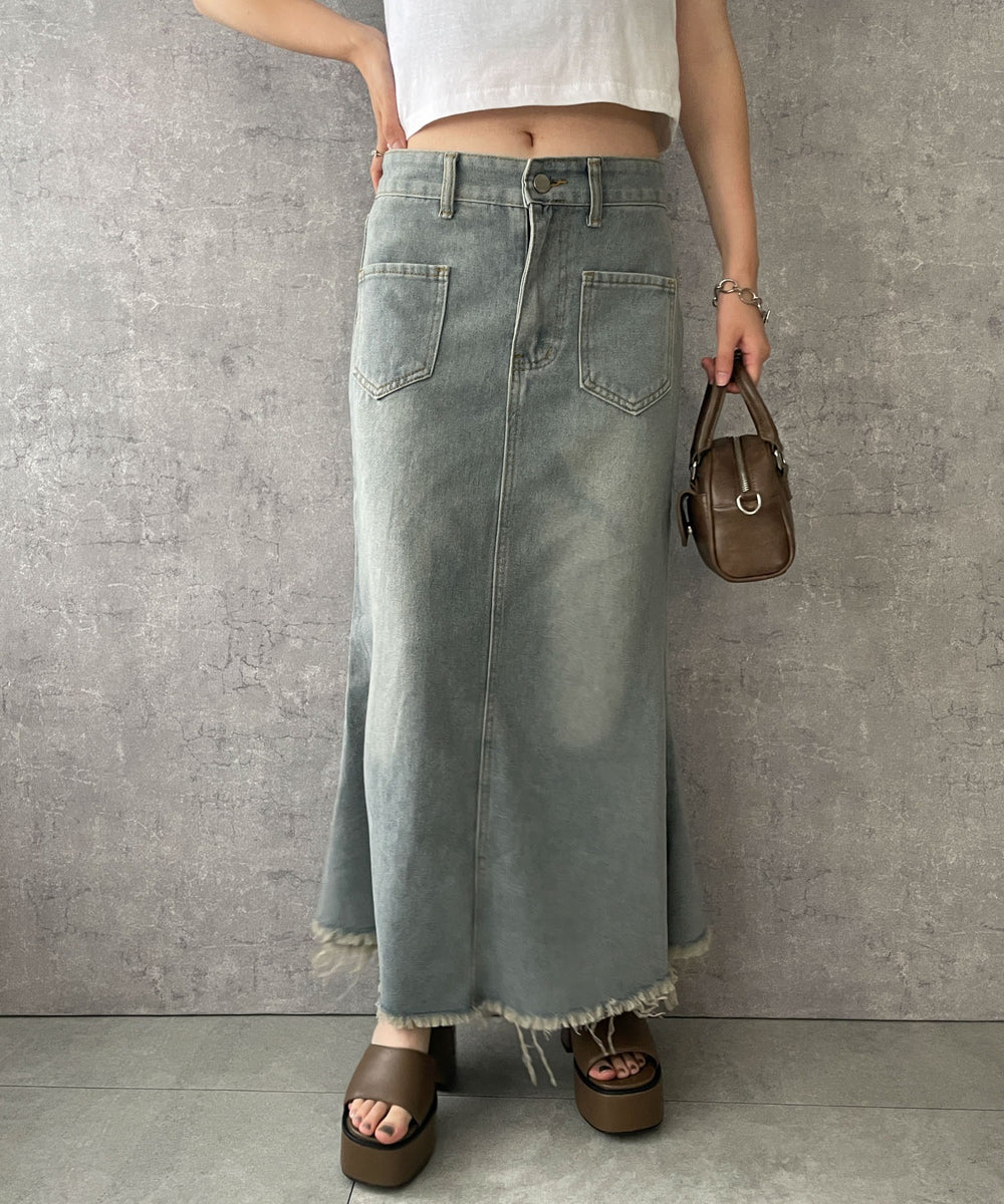 デニム淡色　モデル:155cm F着用