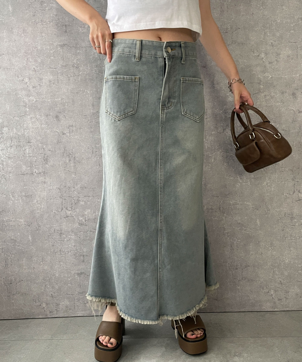 デニム淡色　モデル:155cm F着用