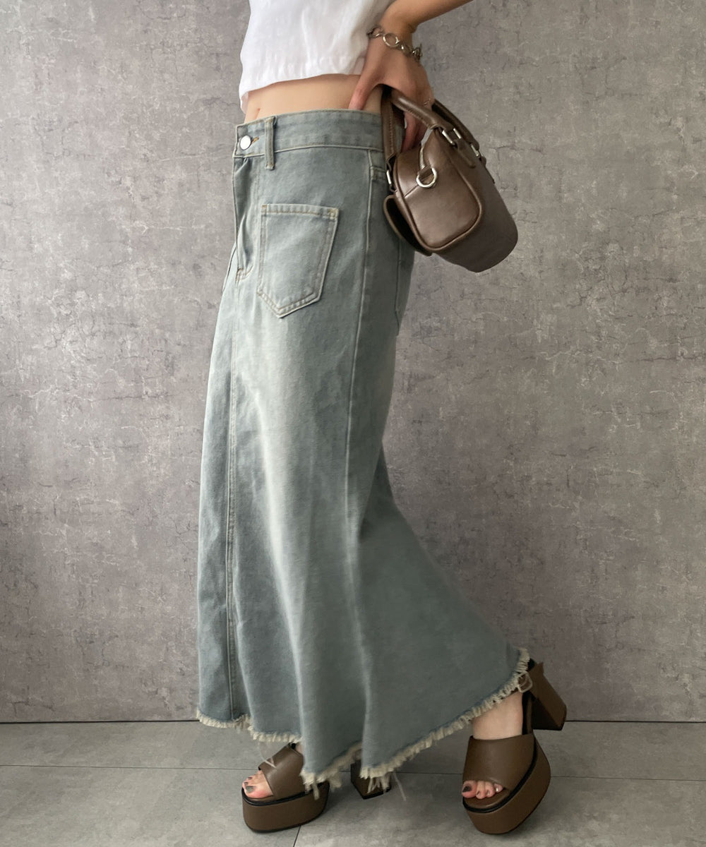 デニム淡色　モデル:155cm F着用