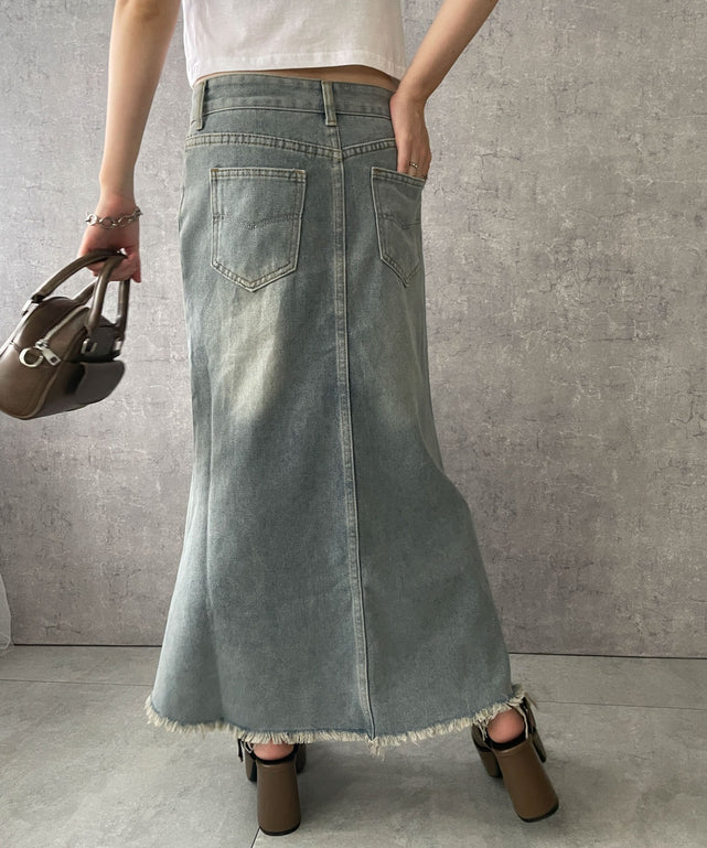 デニム淡色　モデル:155cm F着用