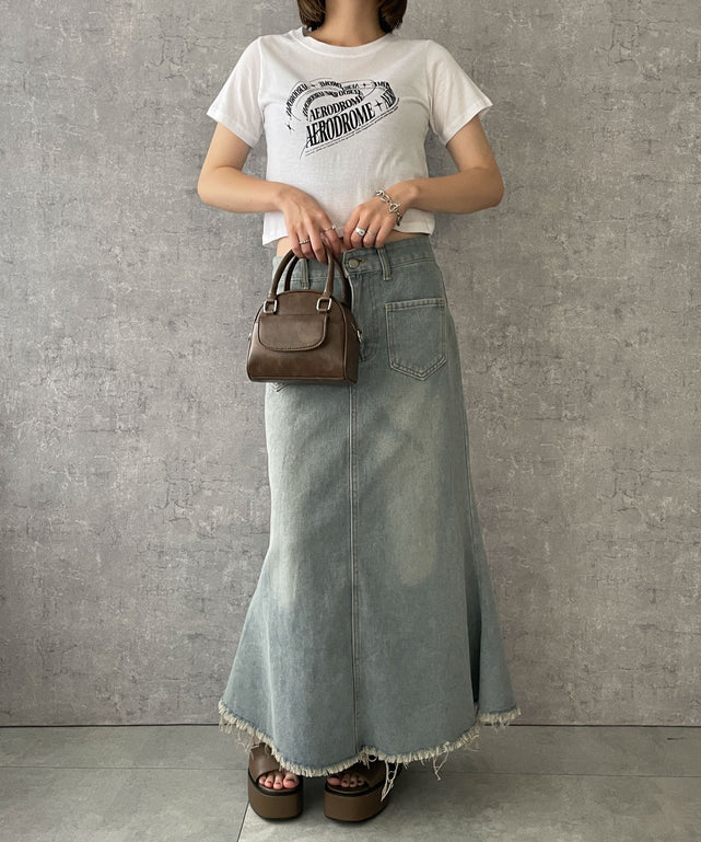 デニム淡色　モデル:155cm F着用