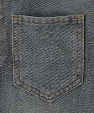 デニムフリンジフレアスカート