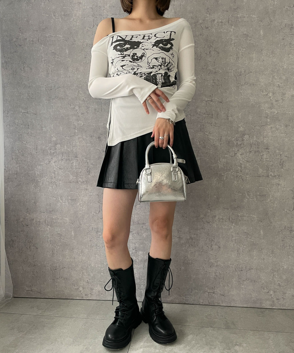 ホワイト 　モデル:155cm F着用