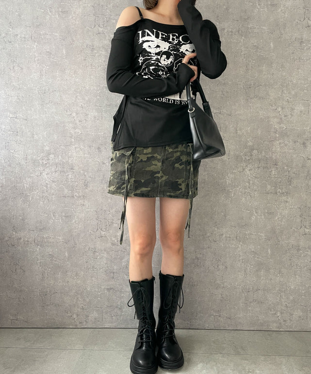 ブラック　モデル:155cm F着用