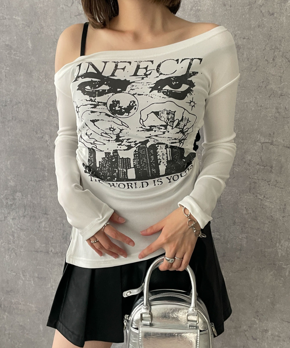 ホワイト 　モデル:155cm F着用