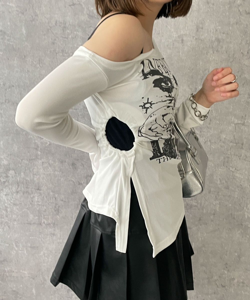 ホワイト 　モデル:155cm F着用