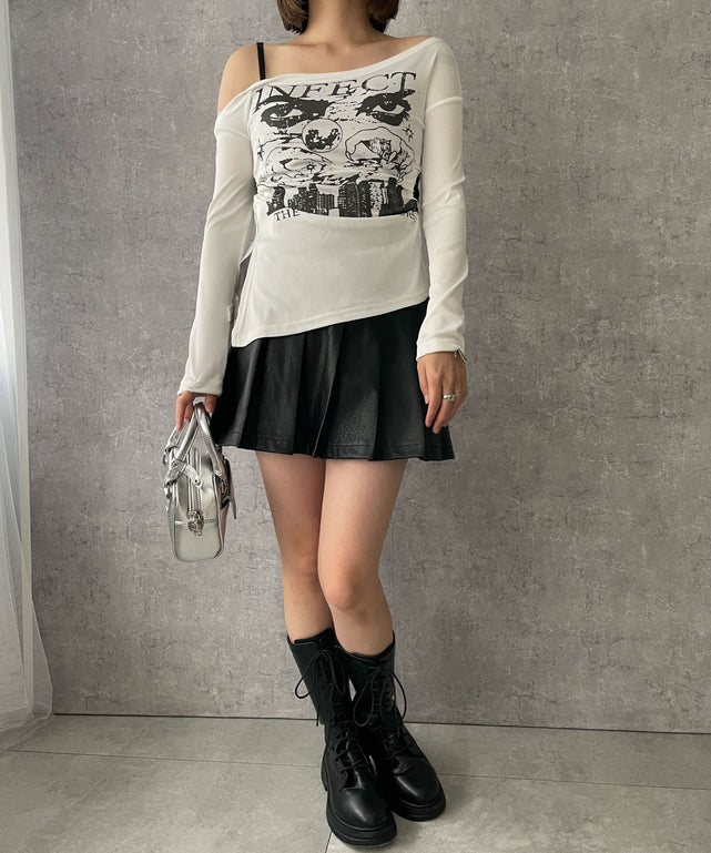 ホワイト 　モデル:155cm F着用