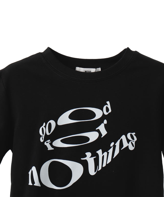 レタリングクロップドT