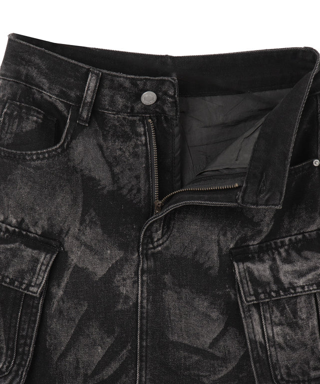 ヴィンテージウオッシュカーゴミニスカ