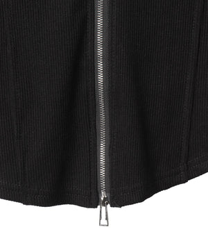 ワンポイントWジップチビT