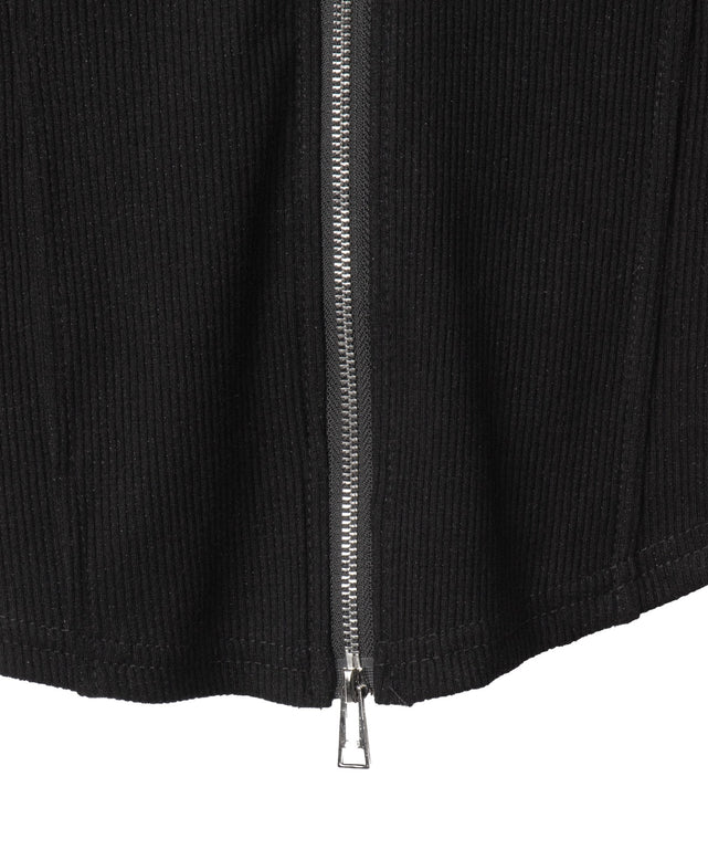 ワンポイントWジップチビT