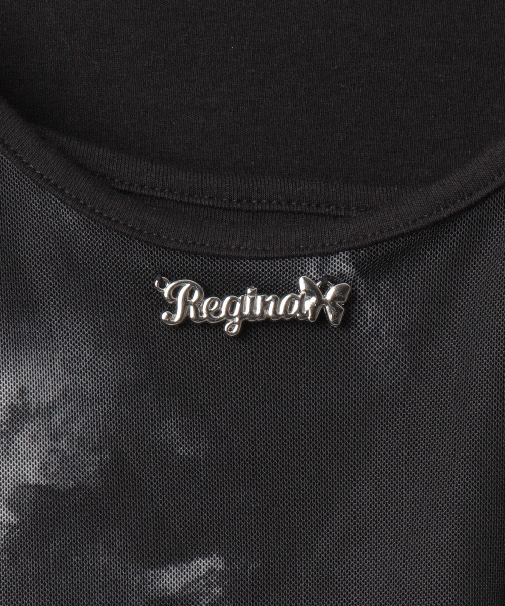 ブローチ付きタイダイアンサンブルT