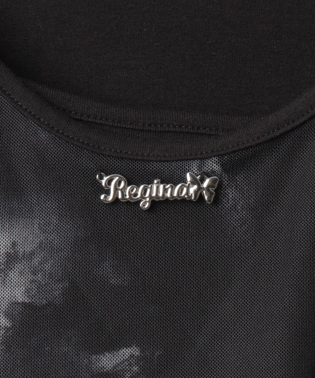 ブローチ付きタイダイアンサンブルT