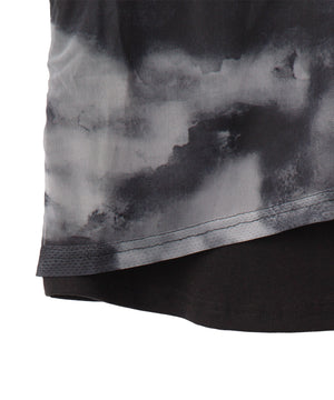 ブローチ付きタイダイアンサンブルT